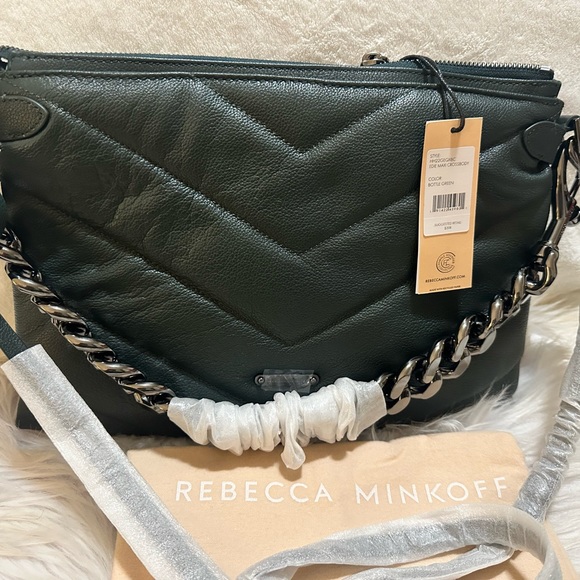Rebecca Minkoff NWT/Maxi Edie Quilted Leather Shoulder Bag - Picture 6 of 15